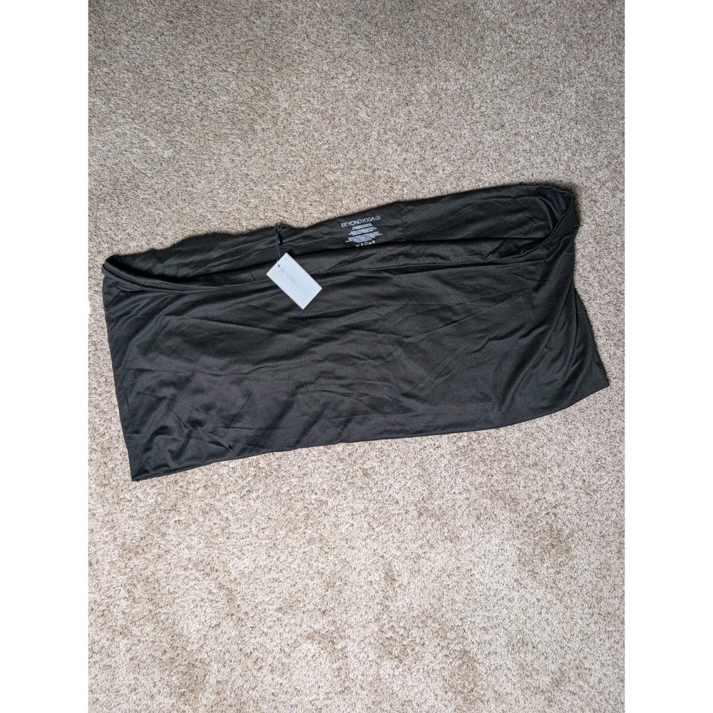 NWT Beyond Yoga Hidden Pocket Lightweight Infinity Scarf Black